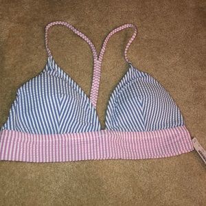 NWT JCrew Banded T-Back Bikini Top